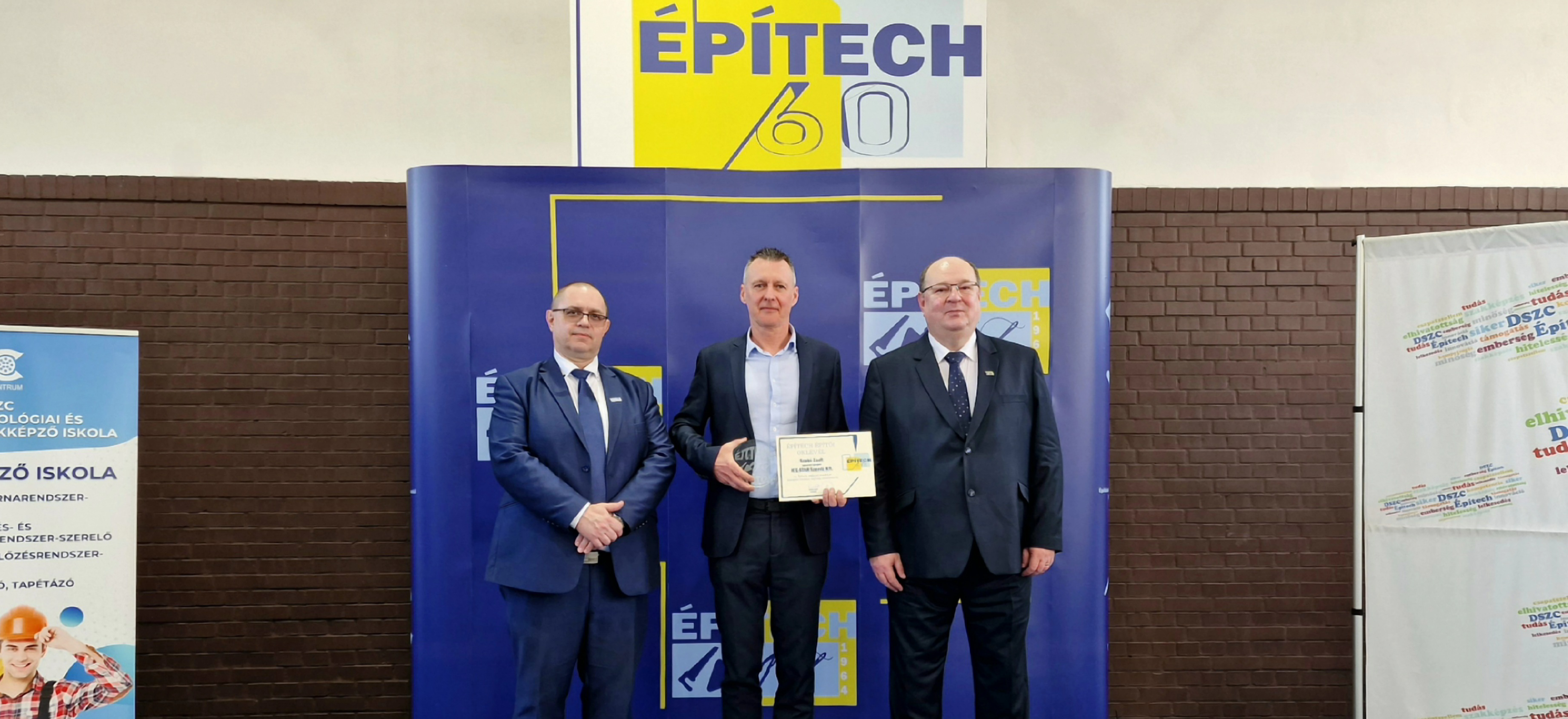 Szabó Zsolt ICE-STAR Szerviz Kft. ügyvezetője ÉPÍTECH kitüntetés