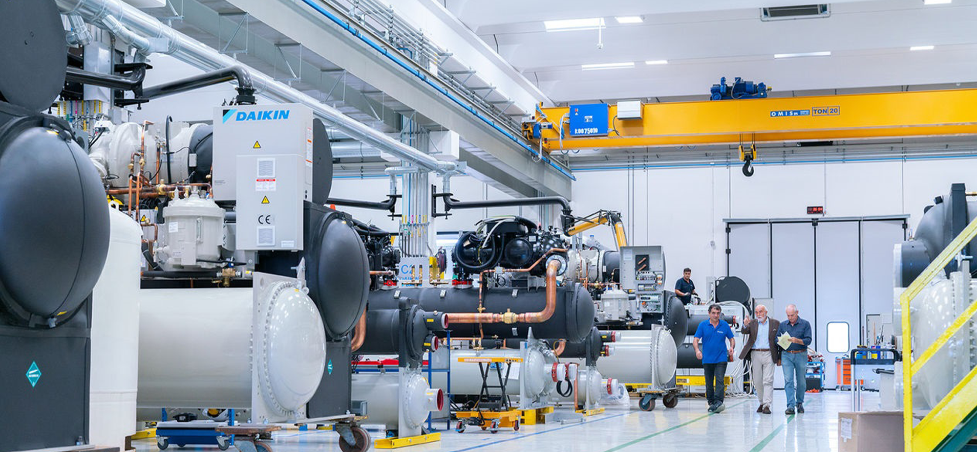 Az olaszországi Daikin gyártócsarnokában már az új F-gáz szabályozás szellemében zajlik a termelés